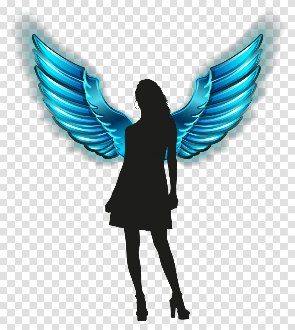 Download Angel Free Image And Clipart Tattoo Angel Wings, Person, Human, Symbol, Logo Transparent Png