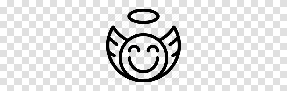 Download Angel Icon Clipart Smiley Computer Icons Clip Art, Stencil, Logo, Trademark Transparent Png