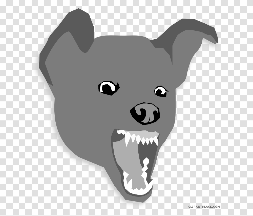 Download Angry Dog Clipart Mean Dog No Background, Snout, Teeth, Mouth, Mammal Transparent Png