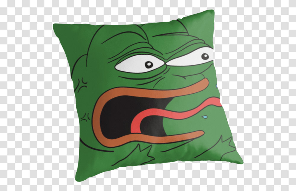 Download Angry Pepe The Frog Pepe The Frog Image With Pepe The Frog, Pillow, Cushion, Animal, Bird Transparent Png