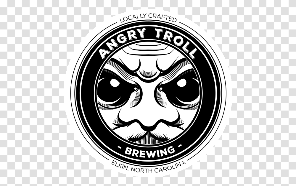 Download Angry Troll Brewing Catch Of The Day, Label, Text, Symbol, Emblem Transparent Png