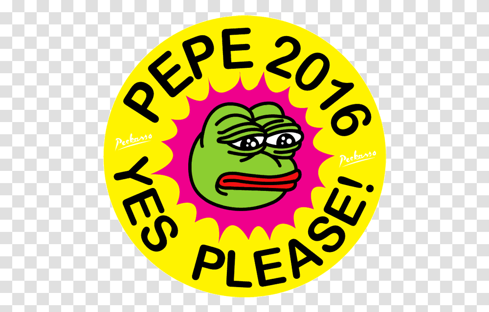 Download Animated Gif Pepe Nuclear Power Yes Please, Label, Text, Sticker, Logo Transparent Png