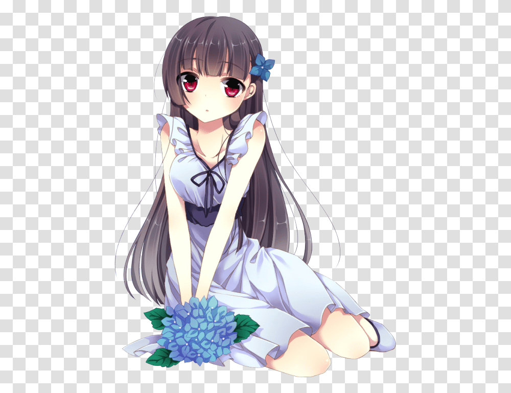 Download Anime Clipart Anime Girl No Background, Manga, Comics, Book, Person Transparent Png