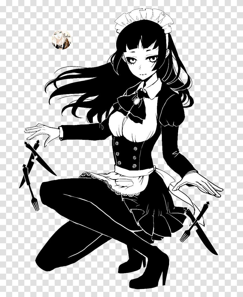 Download Anime Girl Black And White Anime Black And White Anime Girl, Manga, Comics, Book, Person Transparent Png