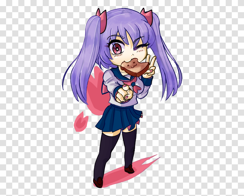 Download Anime Girl Chibi Full Size Image Pngkit Anime Girl Chibi, Manga, Comics, Book, Person Transparent Png