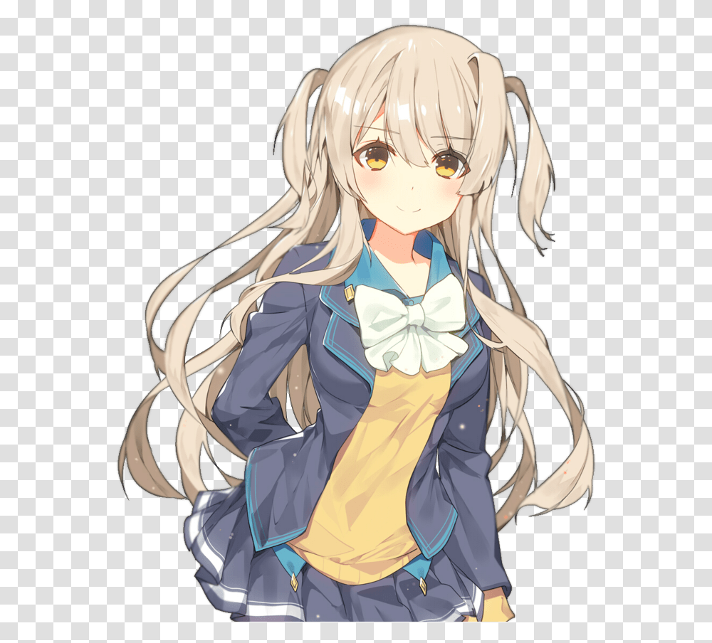 Download Anime Girl Yellow Hair Anime Girl Yellow Hair, Manga, Comics, Book, Person Transparent Png