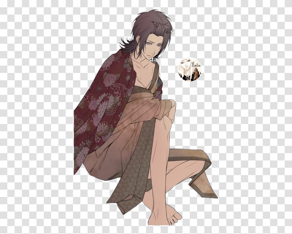 Download Anime Hair Anime Boy In Kimono Full Size Renders Anime Boy, Clothing, Apparel, Person, Human Transparent Png