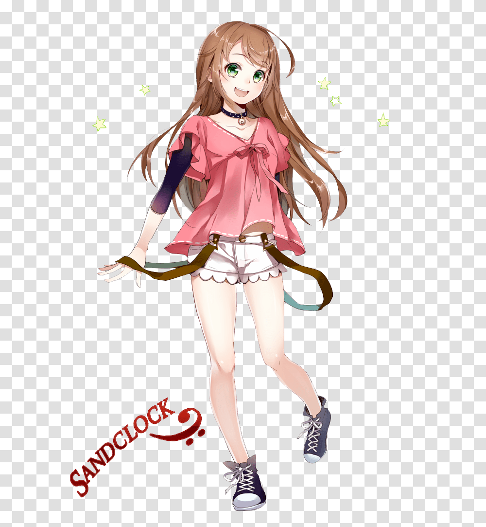 Download Anime Images Cute Girl Cute Anime Girl Full Body Poses, Comics, Book, Doll, Toy Transparent Png