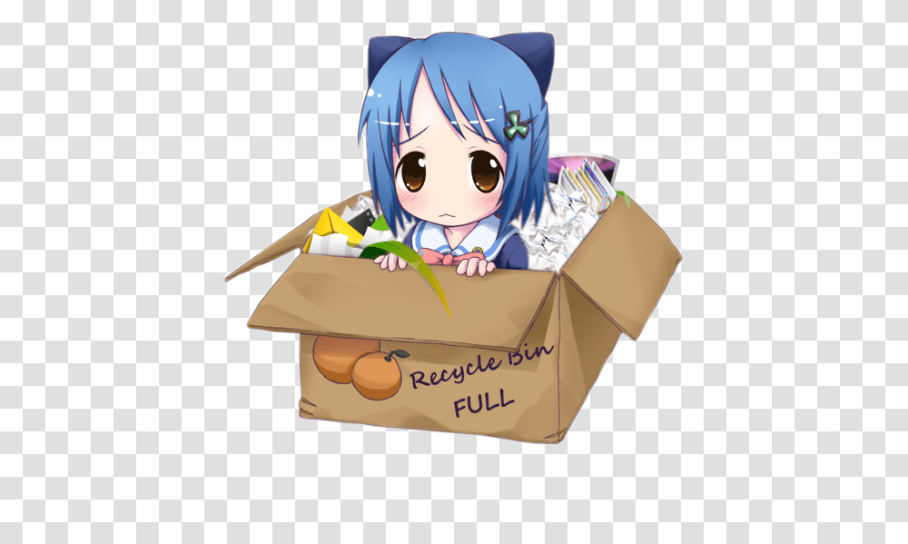 Download Anime Recycle Bin Icon Anime Recycle Bin Icon, Birthday Cake, Dessert, Food, Cardboard Transparent Png