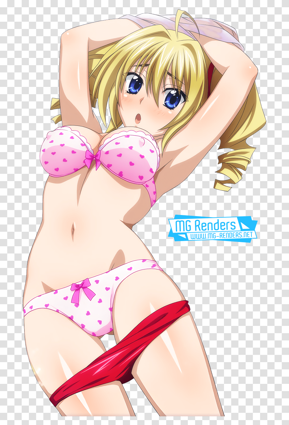 Download Anime Render Ecchi Background Armpit Dxd Ravel Phenex Underwear, Clothing, Apparel, Lingerie, Swimwear Transparent Png