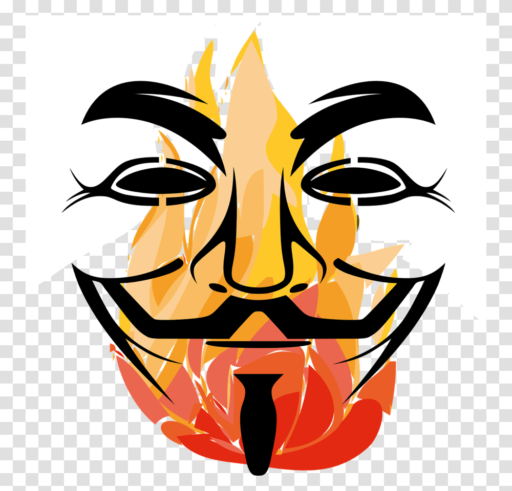 Download Anonymous Mask T Shirt Clipart T Shirt Guy Fawkes Mask, Label, Hand Transparent Png