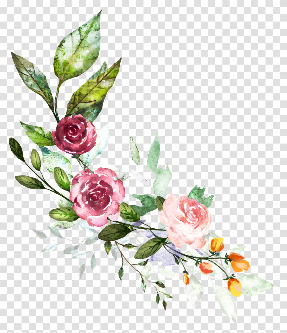 Download Antlers Watercolor Free Hand Painted Flower Watercolor Flower Illustration Transparent Png