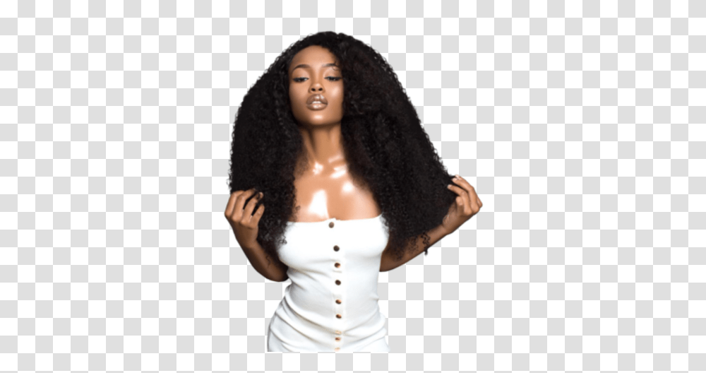 Download Any 3 Bundles With Free Frontal Hair Bundle Hair Bundle Models, Person, Human, Clothing, Apparel Transparent Png