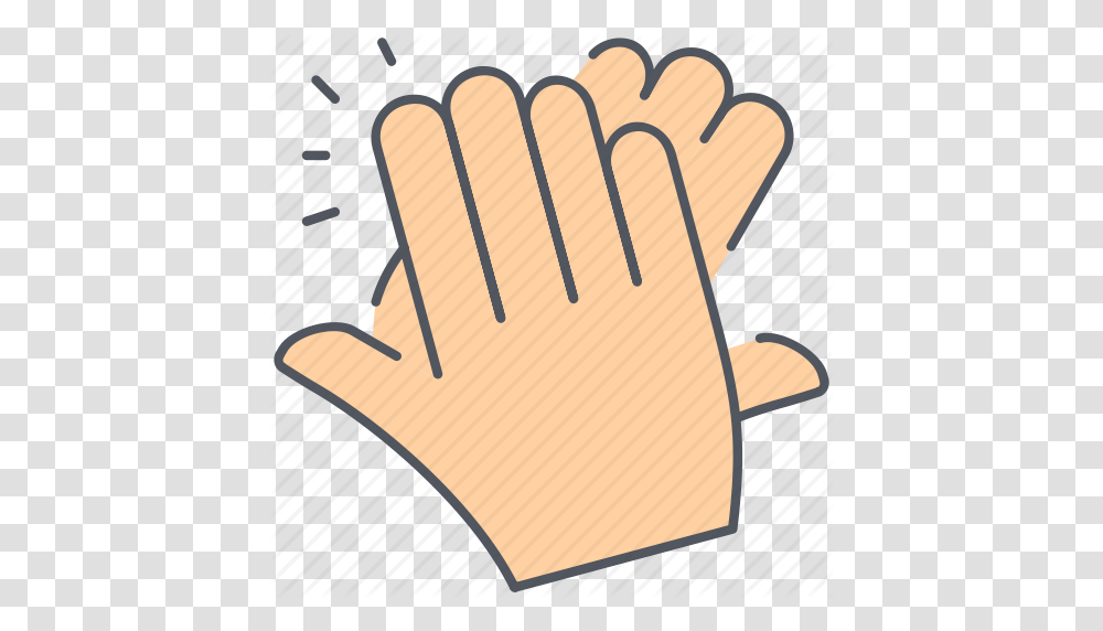 Download Aplausos Clipart Clip Art Hand Finger Text Line, Apparel, Glove Transparent Png