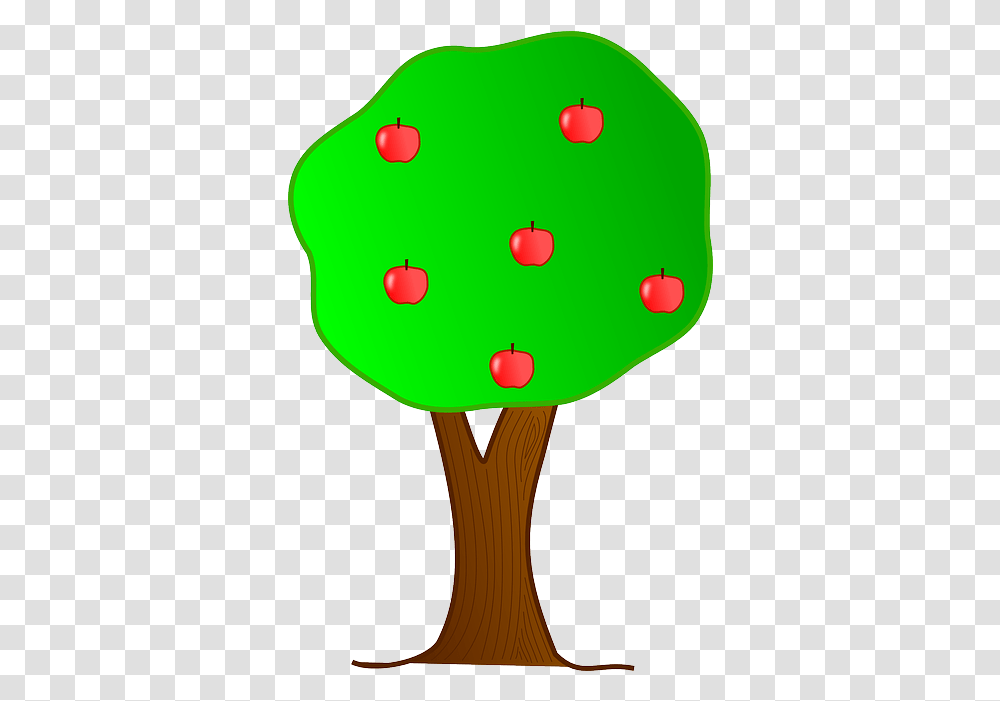 Download Apple Apples Tree Cartoon Tree With Apples Apple Tree Clipart, Rattle, Musical Instrument, Lamp Transparent Png