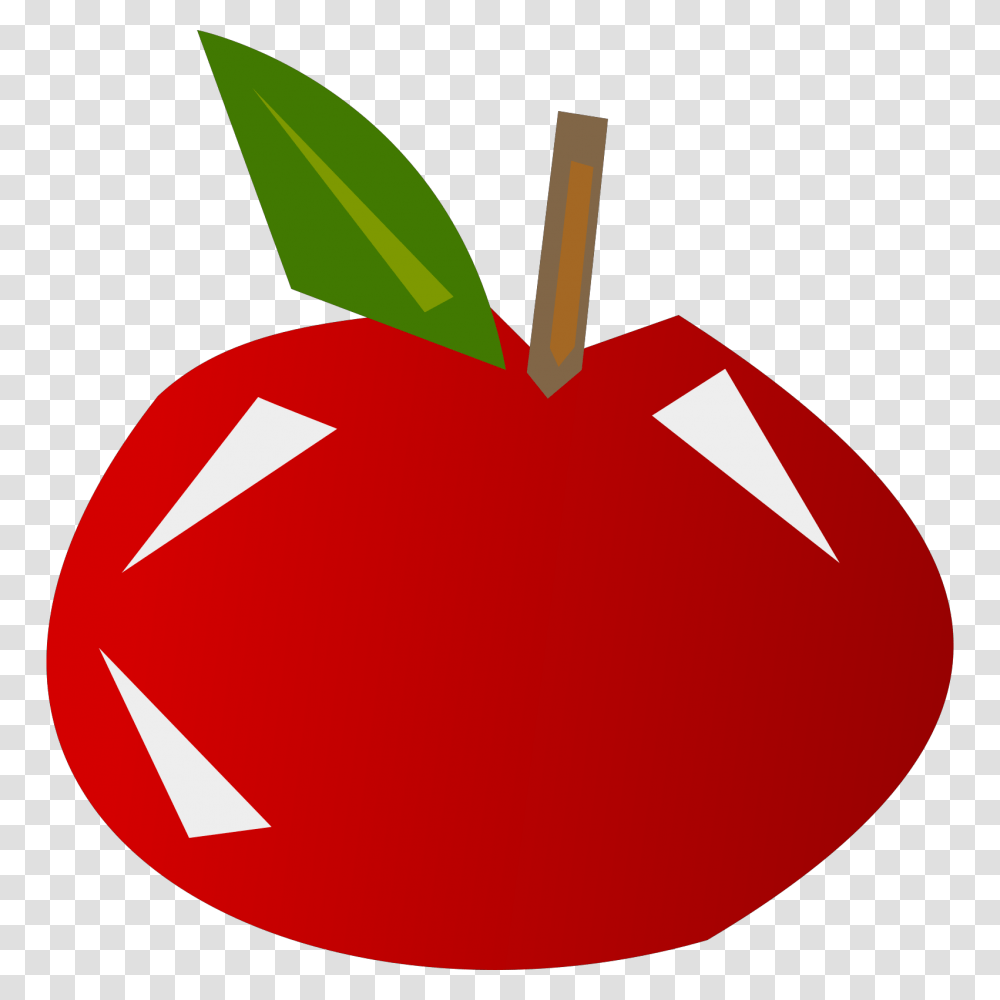 Download Apple Cartoon Crystal Apple Apple Pie, Plant, First Aid, Fruit, Food Transparent Png