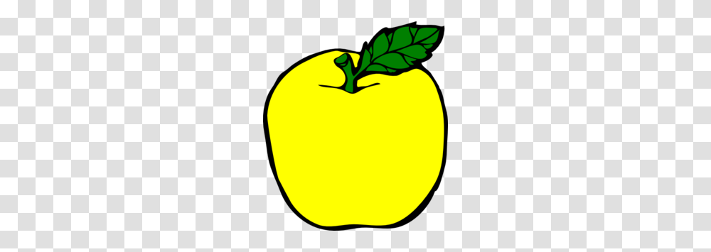 Download Apple Clip Art Clipart Apple Yellow Clip Art Apple, Plant, Food, Vegetable, Fruit Transparent Png