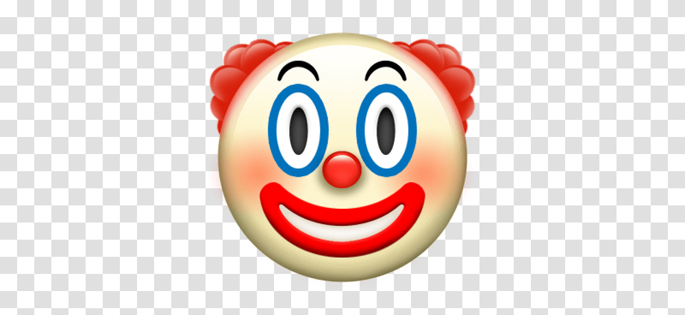 Download Apple Fan Emoji Clown Emoji Clown Emoji, Birthday Cake, Dessert, Food, Sphere Transparent Png