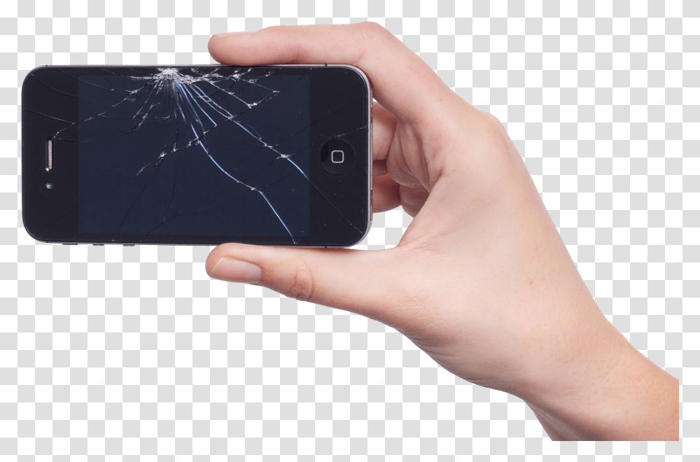 Download Apple Iphone Repairs Fix Your Broken Tablet Or Broken Display Mobile Phone, Person, Human, Electronics, Cell Phone Transparent Png