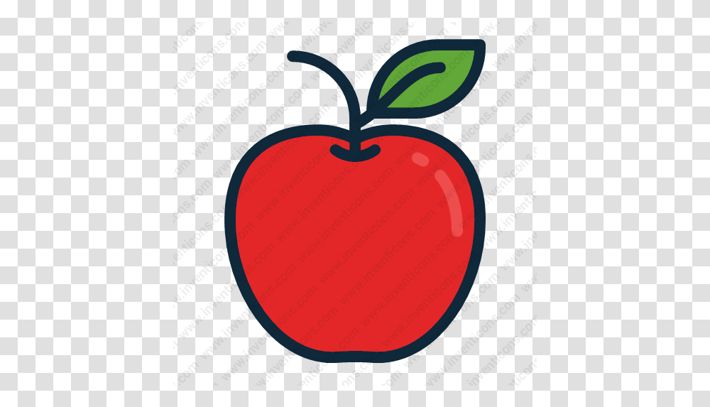 Download Apple Vector Icon School Apple, Plant, Fruit, Food Transparent Png