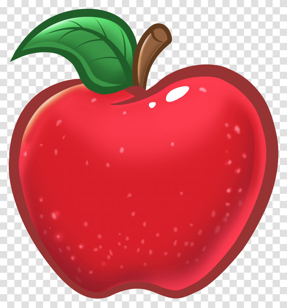 Download Apples Clipart Cartoon Apple, Plant, Fruit, Food Transparent Png