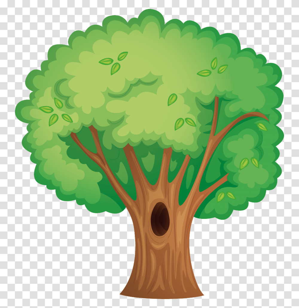 Download Arbol Clipart Tree Clip Art Tree Green Plant Leaf, Vegetable, Food, Broccoli Transparent Png