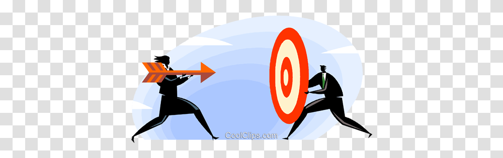 Download Archery Arrow And Target Royalty Free Vector Clip Arco E Flecha No Alvo, Aircraft, Vehicle, Transportation, Airship Transparent Png