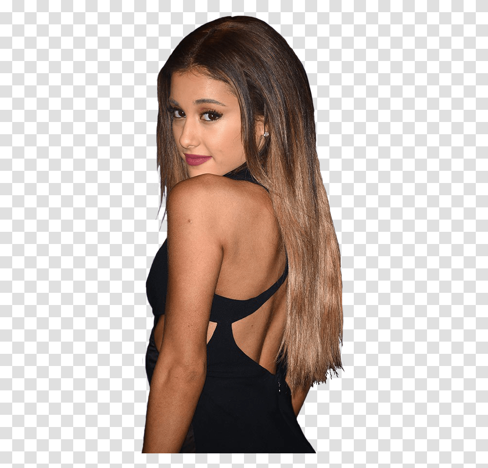 Download Ariana Grande Long Straight Hair Image With No Ariana Grande Straight Hair, Person, Human, Ponytail, Clothing Transparent Png
