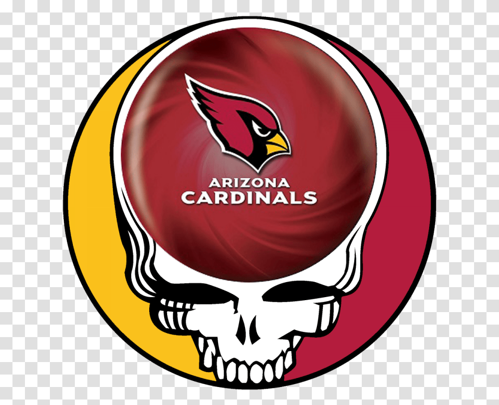Download Arizona Cardinals Skull Logo Skull Grateful Dead Logo, Ball, Bowling, Bowling Ball, Sport Transparent Png