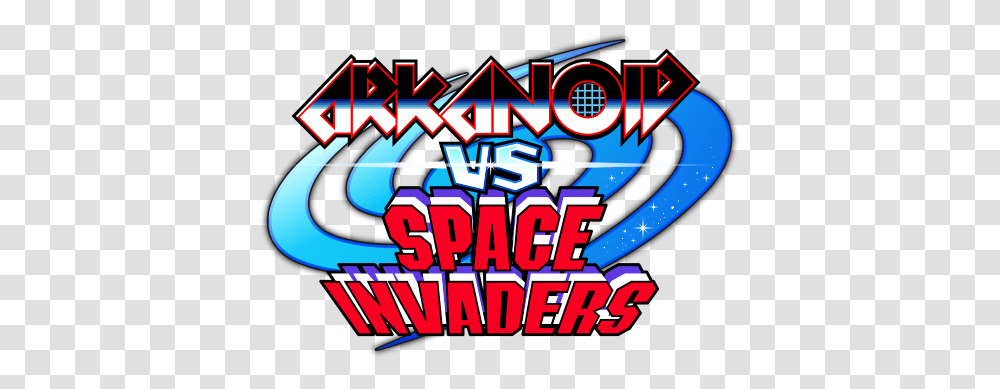 Download Arkanoid Vs Space Invaders Is Available Now Space Invaders Arkanoid Logo, Text, Label, Graphics, Art Transparent Png