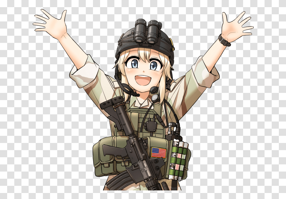 Download Arma 3 Community Joined Tsb Anime Soldier Meme, Person, Helmet, Clothing, Costume Transparent Png
