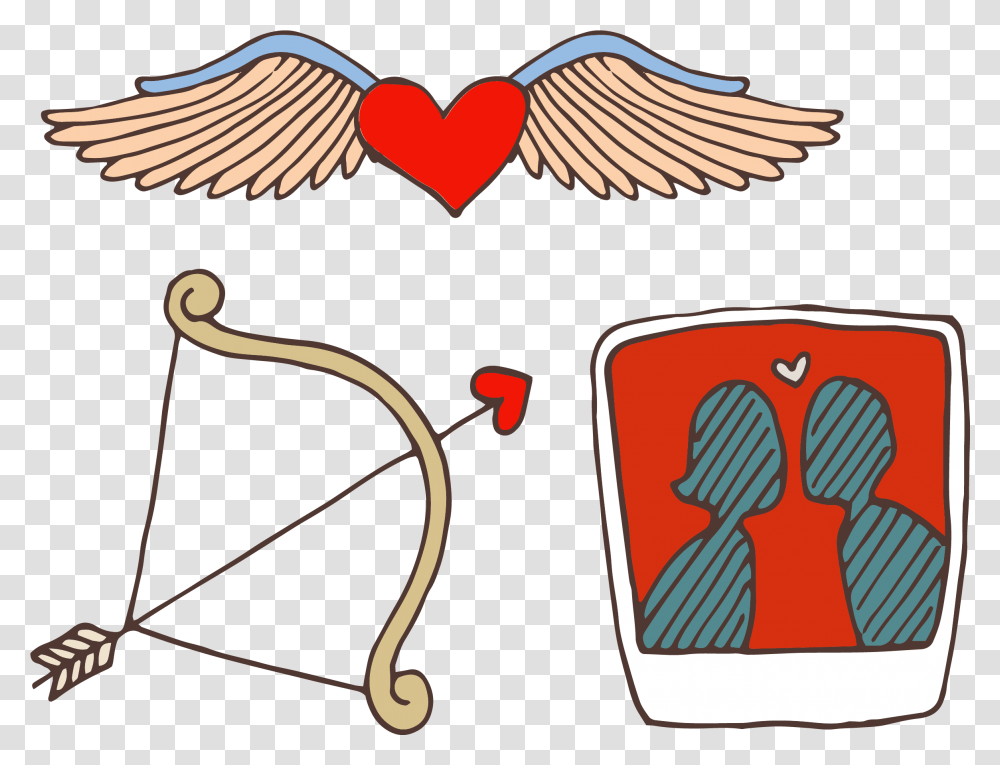 Download Arrow Cupid Clip Art Cupid Image With No Cupid Bow And Arrow, Armor, Logo, Symbol, Trademark Transparent Png