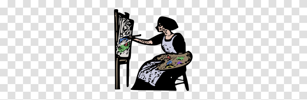Download Artist Cartoon Clipart Painter Clip Art, Leisure Activities, Hand, Poster Transparent Png