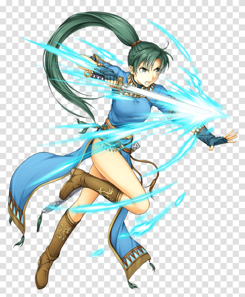 Download Artwork Lyn From Fire Emblem Image With No Lyn Fire Emblem Heroes, Manga, Comics, Book, Person Transparent Png