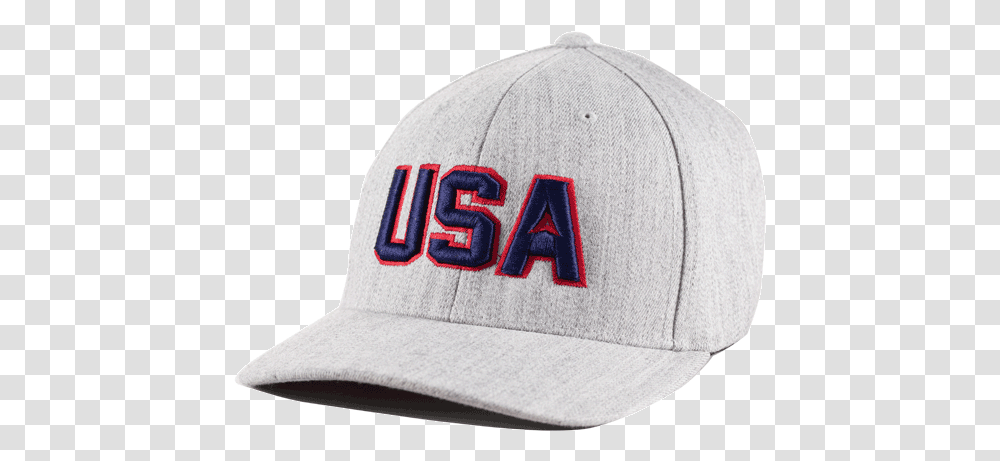 Download Aspinwall Team Usa Heather Grey Flex Fit Hat 2 Usa Cap, Clothing, Apparel, Baseball Cap Transparent Png