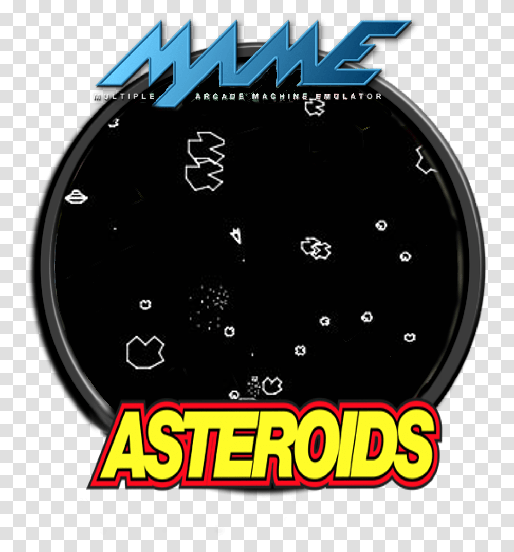 Download Asteroid Asteroids Game Image With No Carmine, Text, Alphabet, Poster, Advertisement Transparent Png