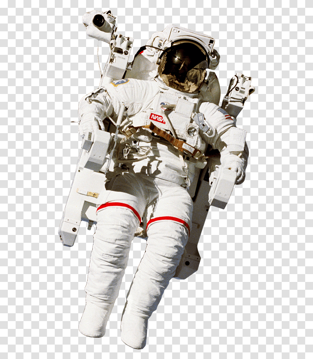 Download Astronaut Photos Hq Image Floating Astronaut Background, Person, Human, Helmet, Clothing Transparent Png
