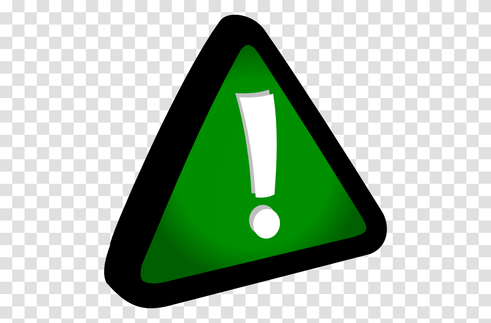 Download Attention Green Clipart, Triangle, Sign, Road Sign Transparent Png