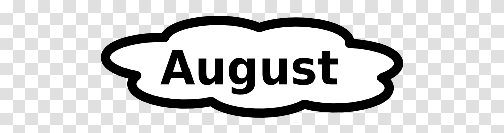Download August Images Image August Black And White, Label, Text, Word, Pillow Transparent Png