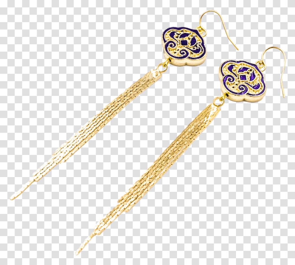 Download Auspicious Clouds Tassel Earrings Earring Full Solid, Accessories, Accessory, Jewelry, Sword Transparent Png