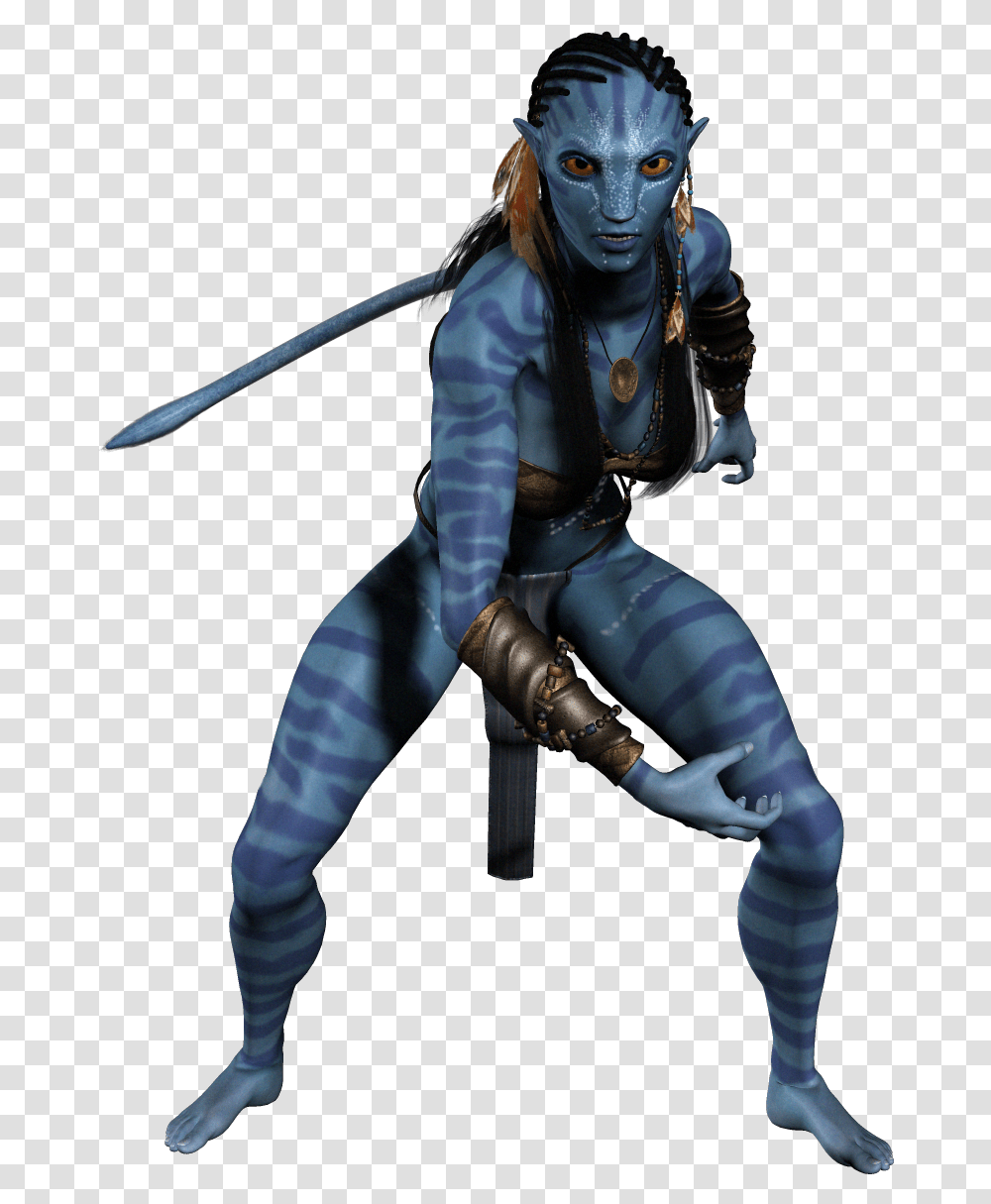 Download Avatar Neytiri Image For Free Avatar 3d Model Free, Person, Figurine, Head, Clothing Transparent Png