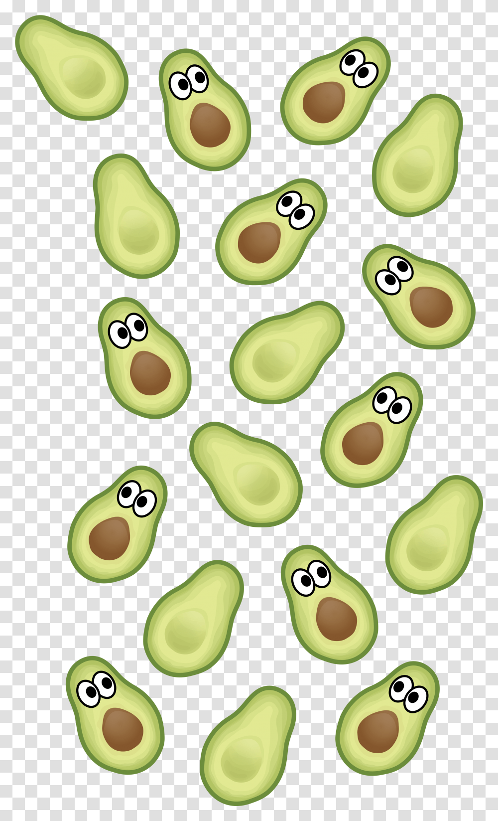 Download Avocado Wallpaper Cute Backgrounds For Iphones Avocado, Plant, Green, Food, Vegetation Transparent Png