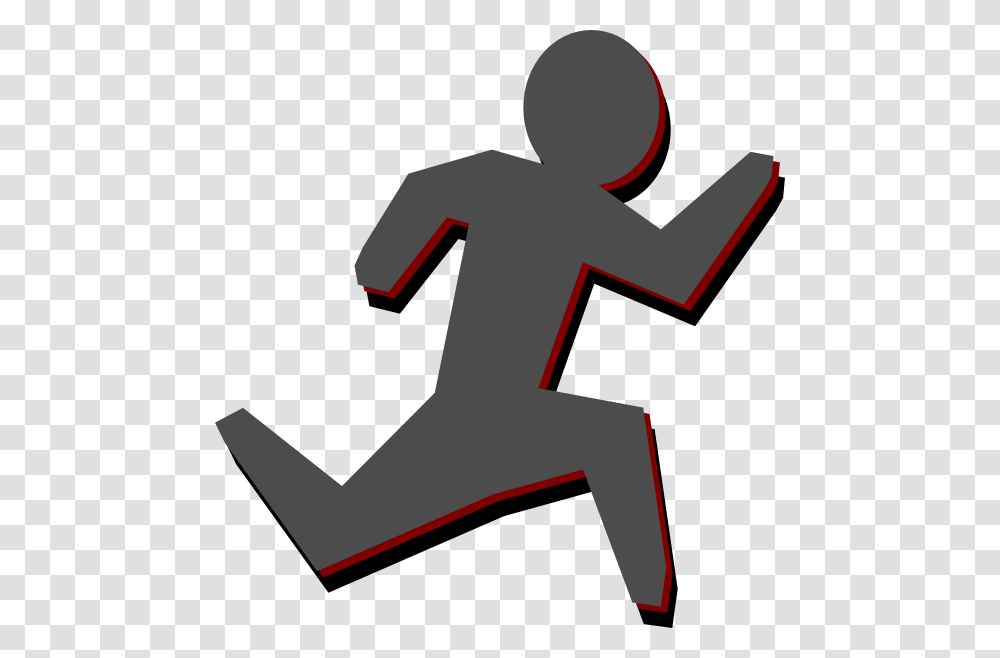 Download Awesome Running Man Clipart, Cross, Silhouette, Sport Transparent Png