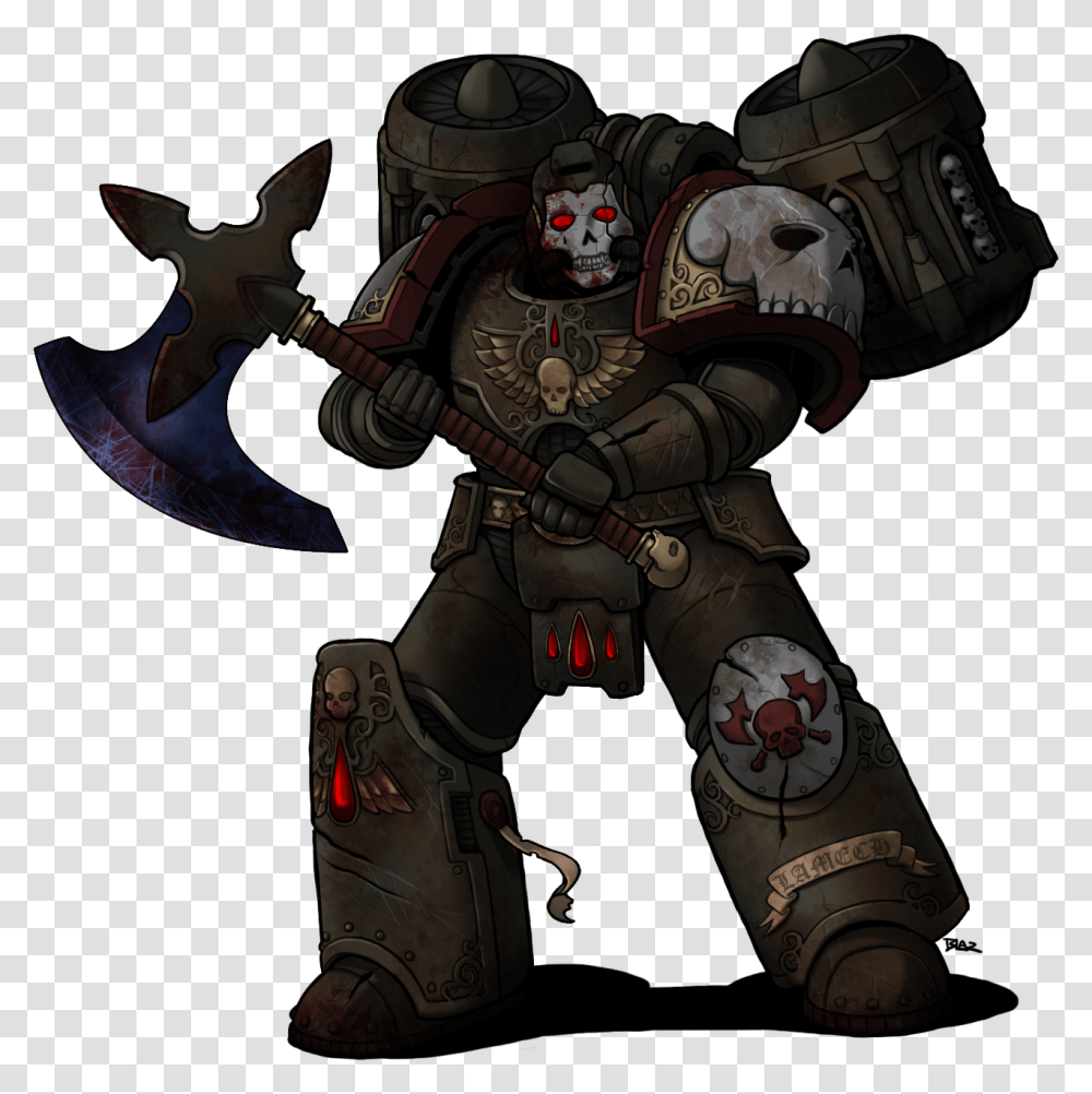 Download Axe Blazbaros Chapter Master Blazbaros Space Marine, Person, Helmet, People, Guitar Transparent Png