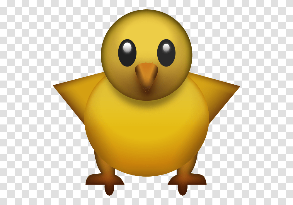 Download Baby Chick Emoji Icon Emoji Island, Toy, Bird, Animal, Beak Transparent Png