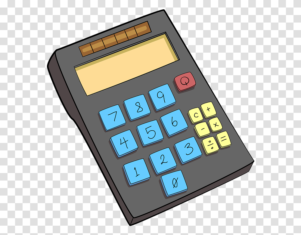 Download Background Calculator, Electronics, Mobile Phone, Cell Phone, Computer Keyboard Transparent Png
