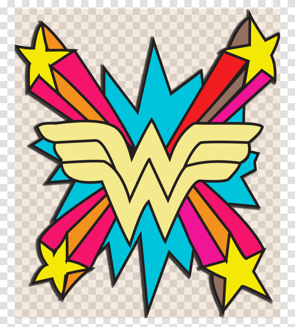 Download Background Wonder Woman Logo Clipart Wonder, Star Symbol, Dynamite Transparent Png