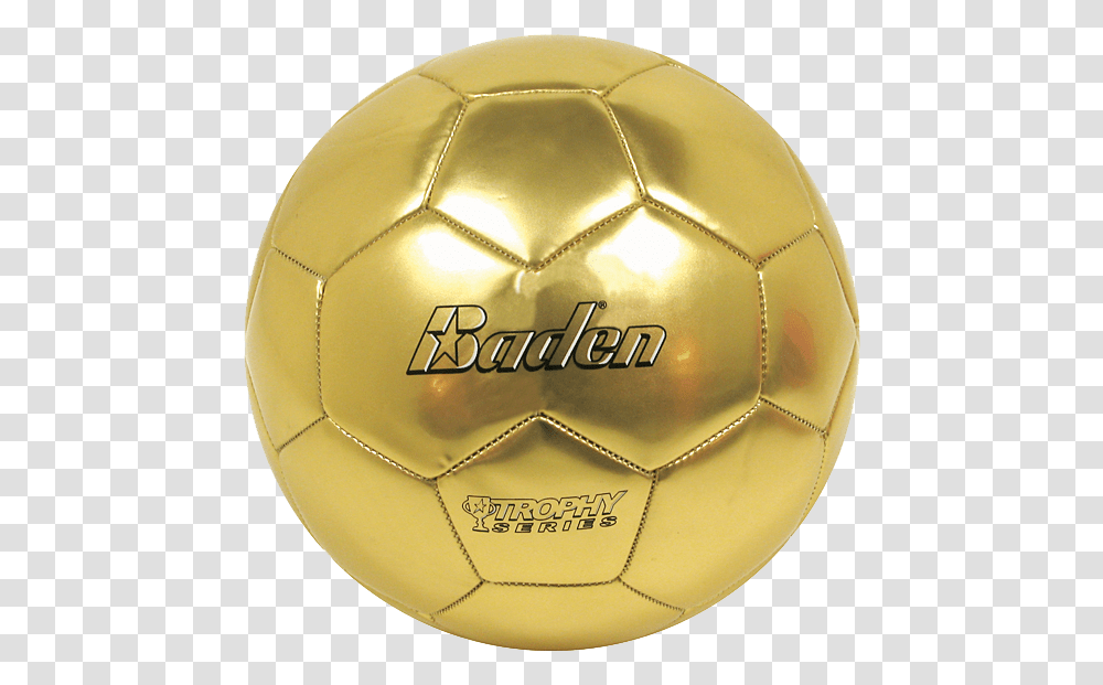 Download Baden Football Gold Trophy Gambar Bola Warna Emas, Soccer Ball, Team Sport, Sports, Sphere Transparent Png