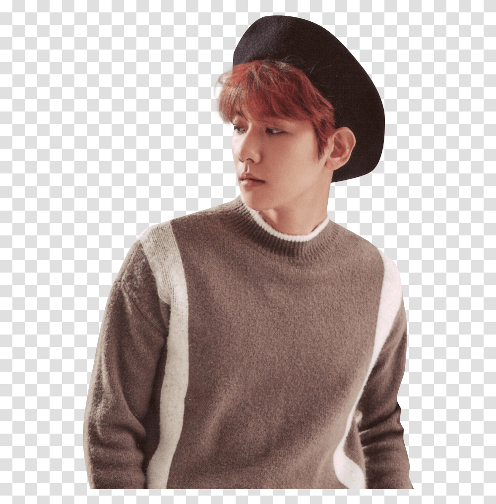 Download Baekhyun, Clothing, Apparel, Sleeve, Sweater Transparent Png