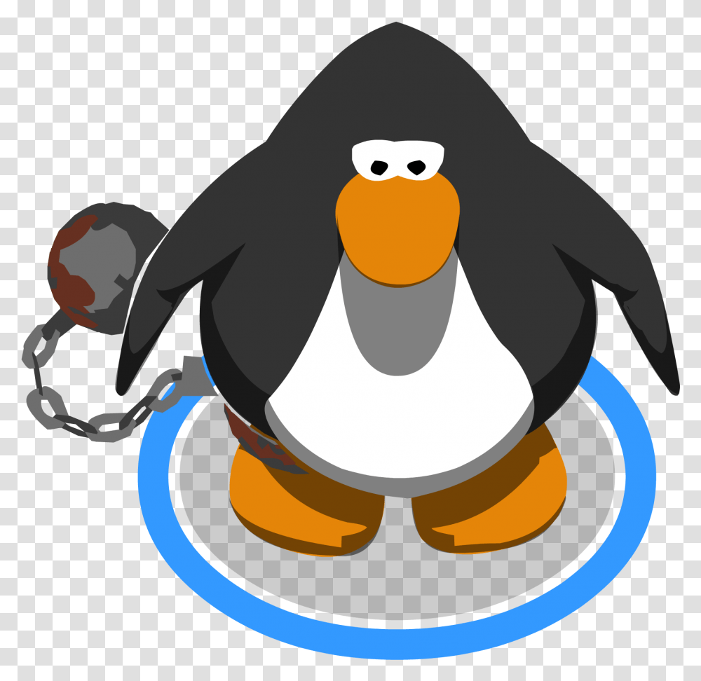 Download Ball And Chain In Game Clipart First Aid Box Discord Club Penguin Emotes, Bird, Animal, King Penguin Transparent Png